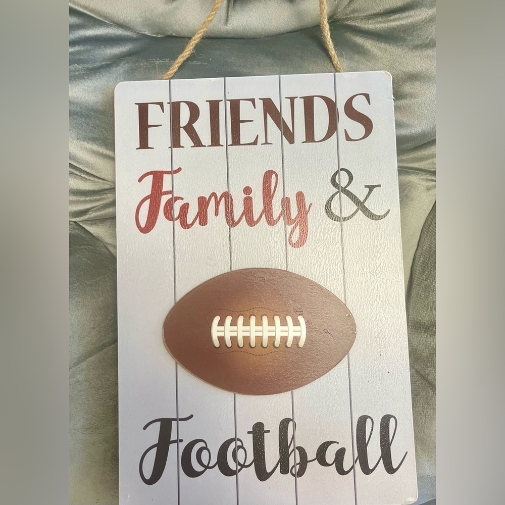 Friends Family & Football Wall Decor